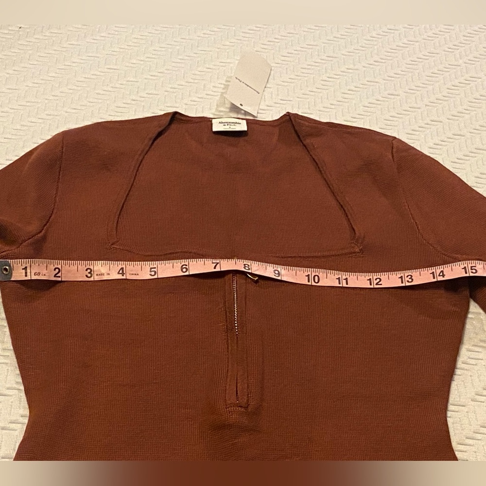 Womens Long Sleeve Half Zip Mini Dress SZ S - Picture 8 of 15